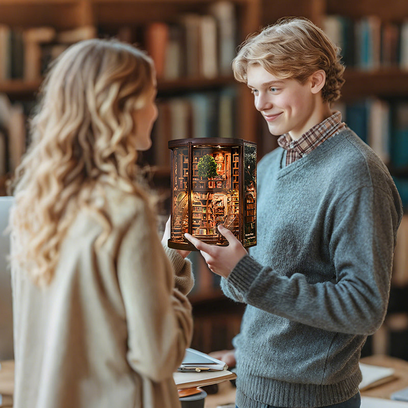 Book Nook DIY Kit – Wisdom Book Repository 3D Miniature