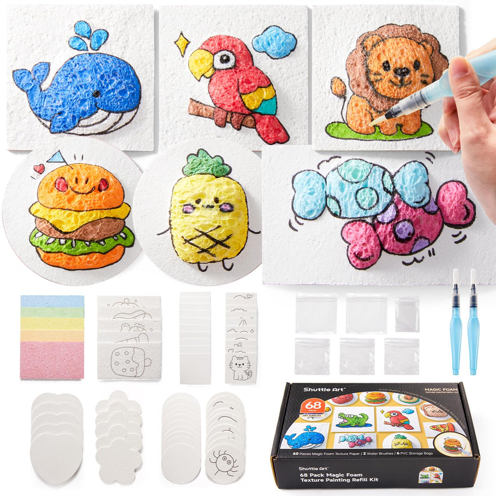 44PCS Magic 3D Foam Texture Painting Kit