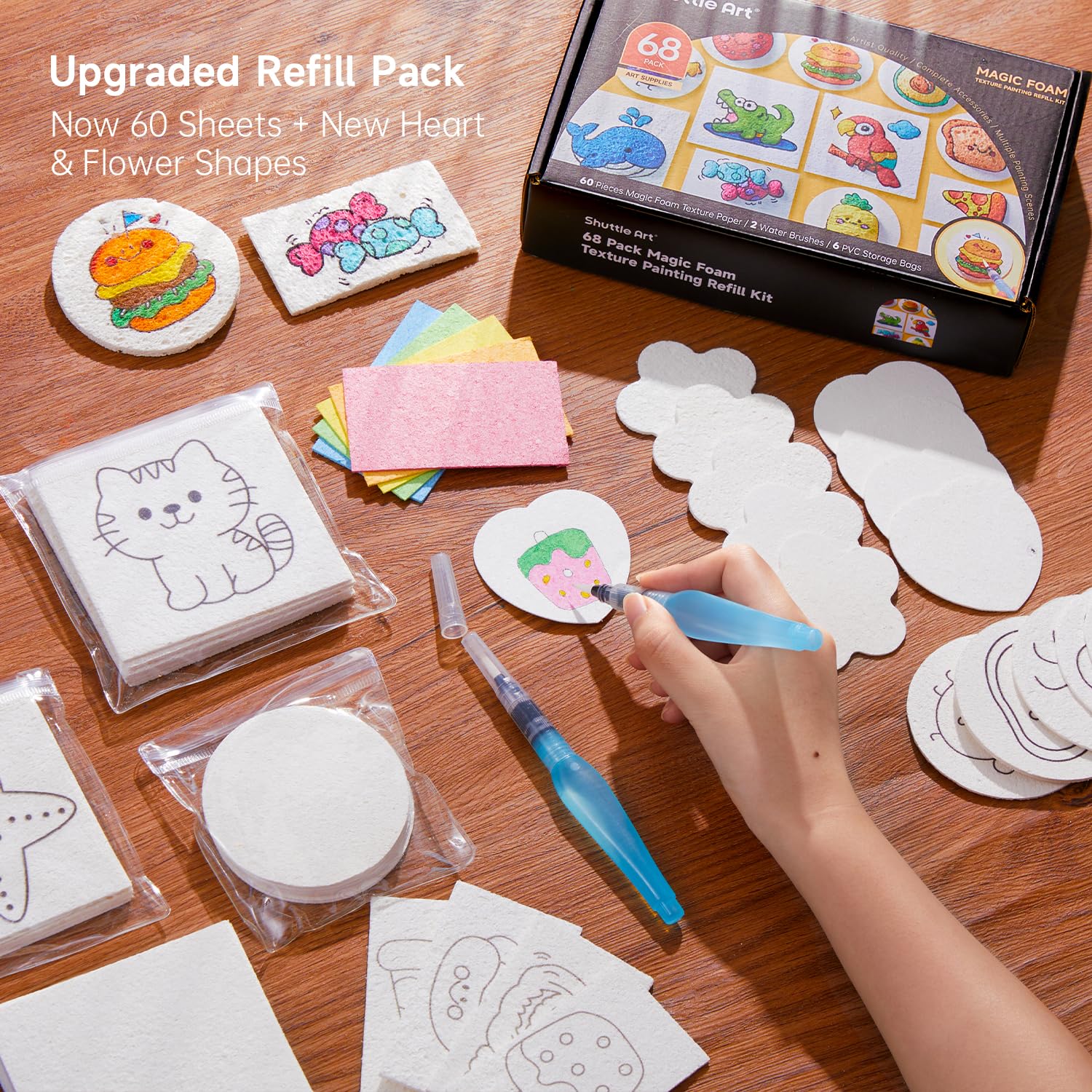 44PCS Magic 3D Foam Texture Painting Kit