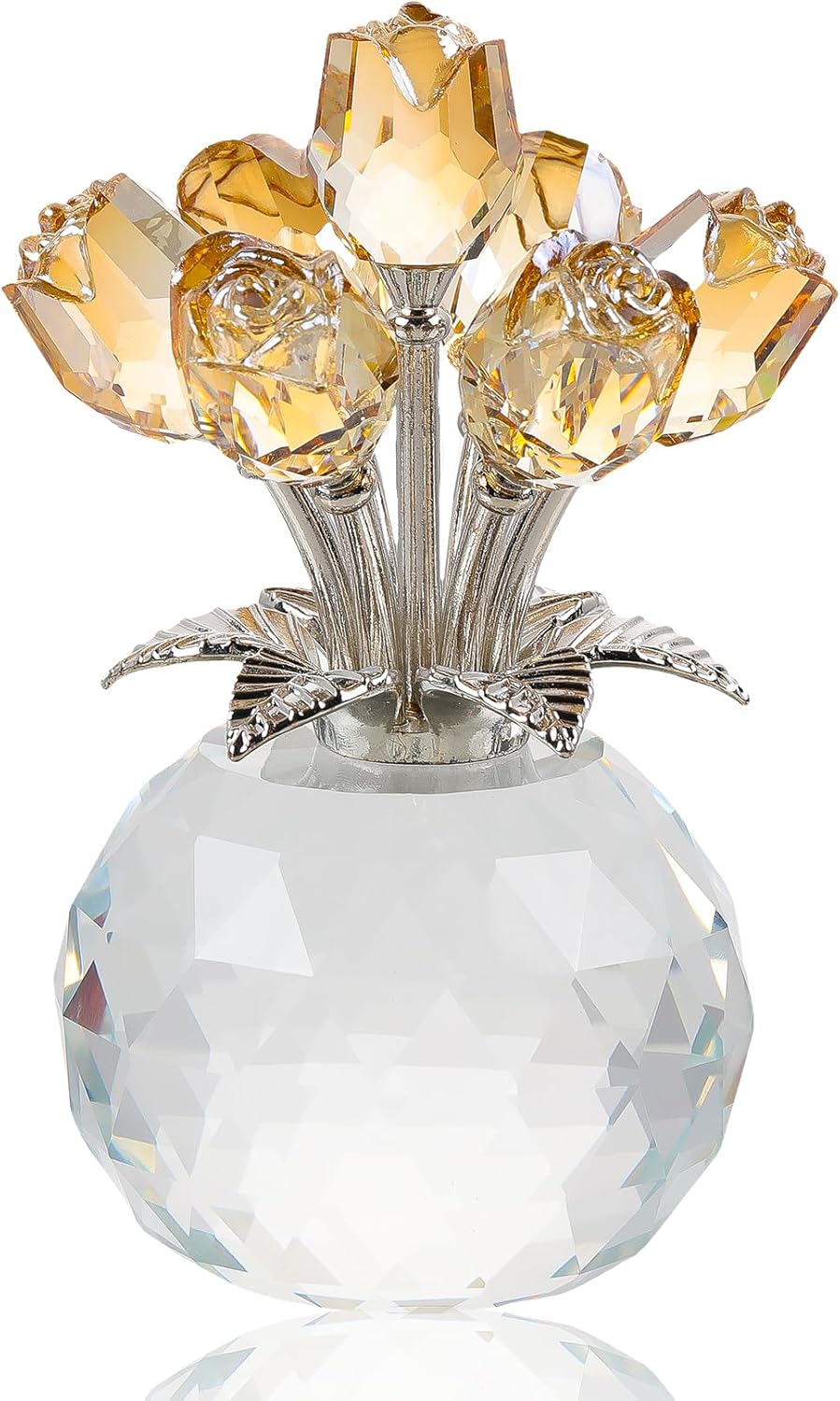 Crystal Rose Bouquet – Elegant Forever Flower Gift