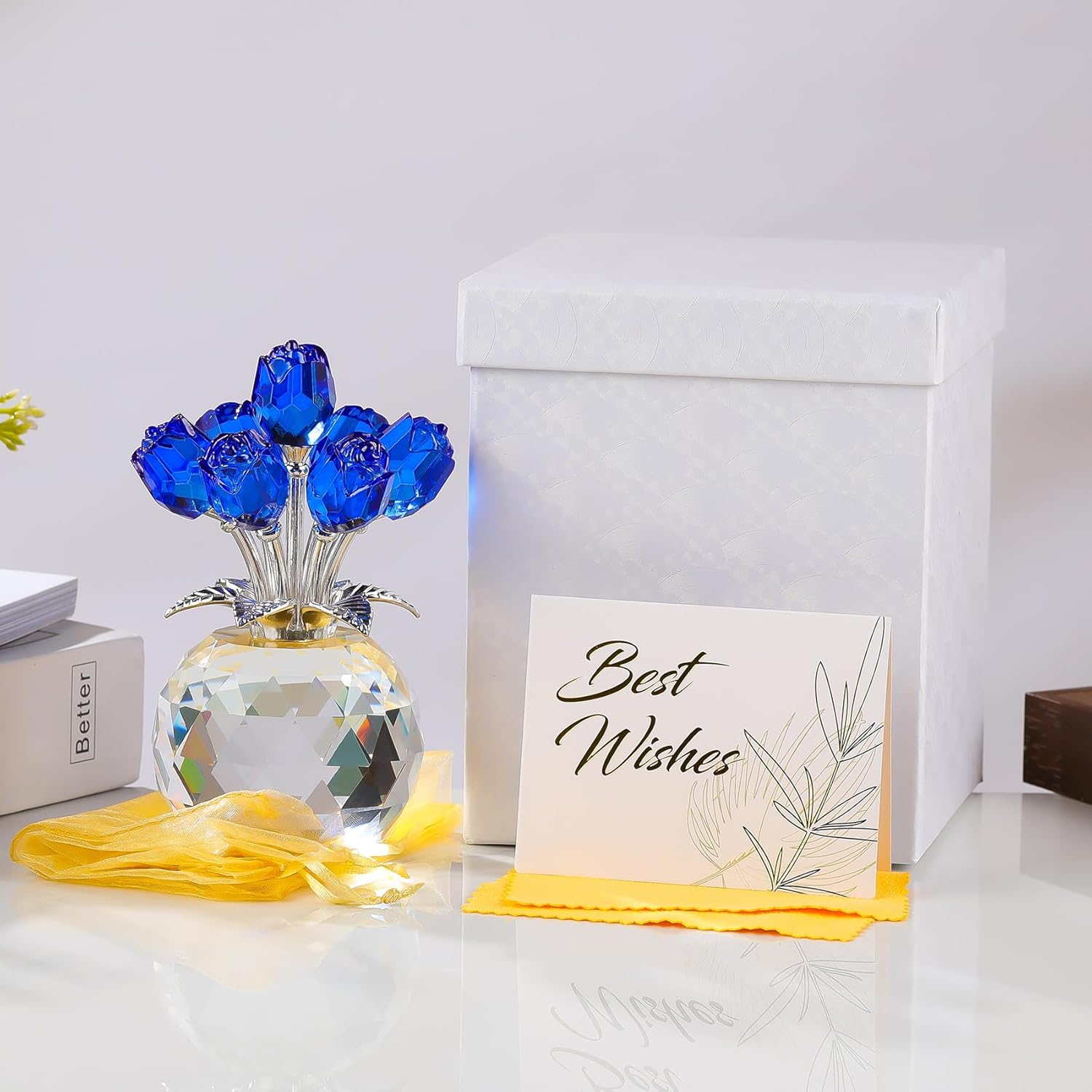 Crystal Rose Bouquet – Elegant Forever Flower Gift
