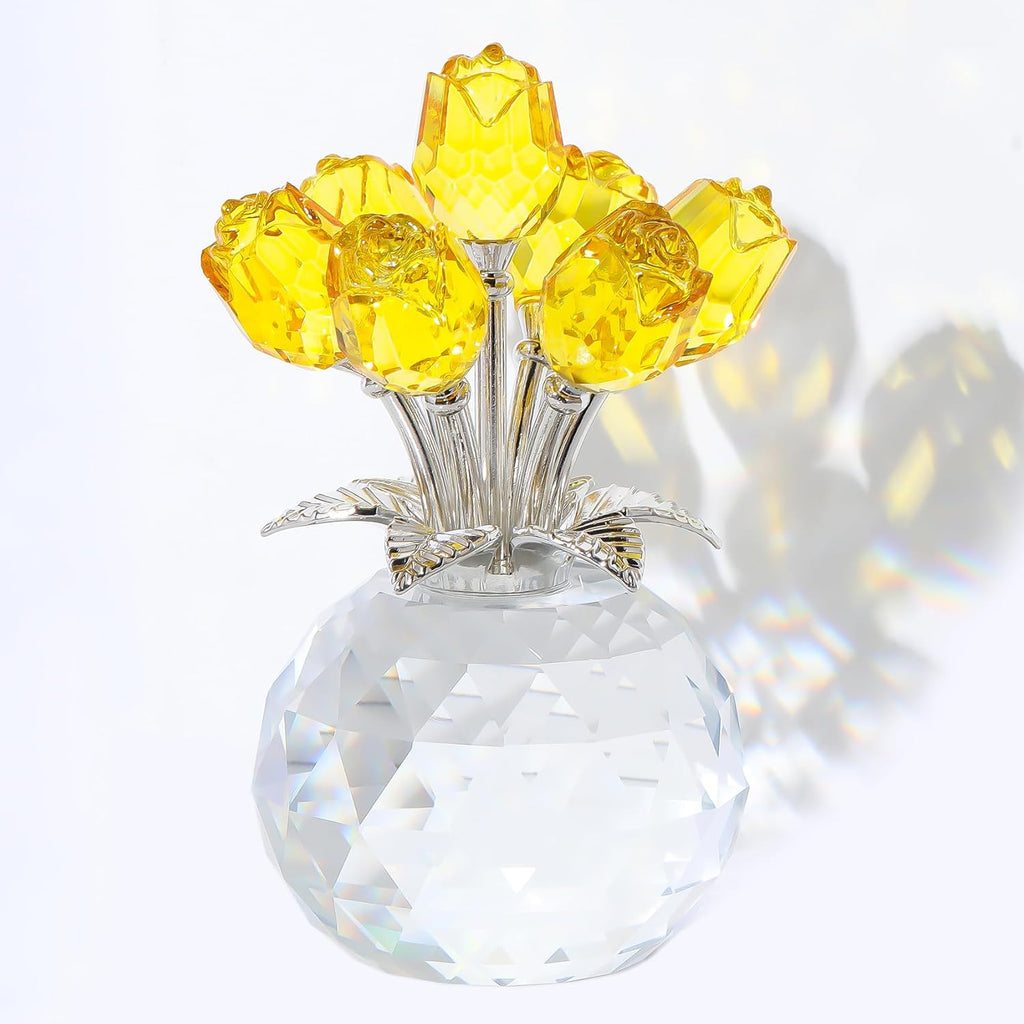 Crystal Rose Bouquet – Elegant Forever Flower Gift