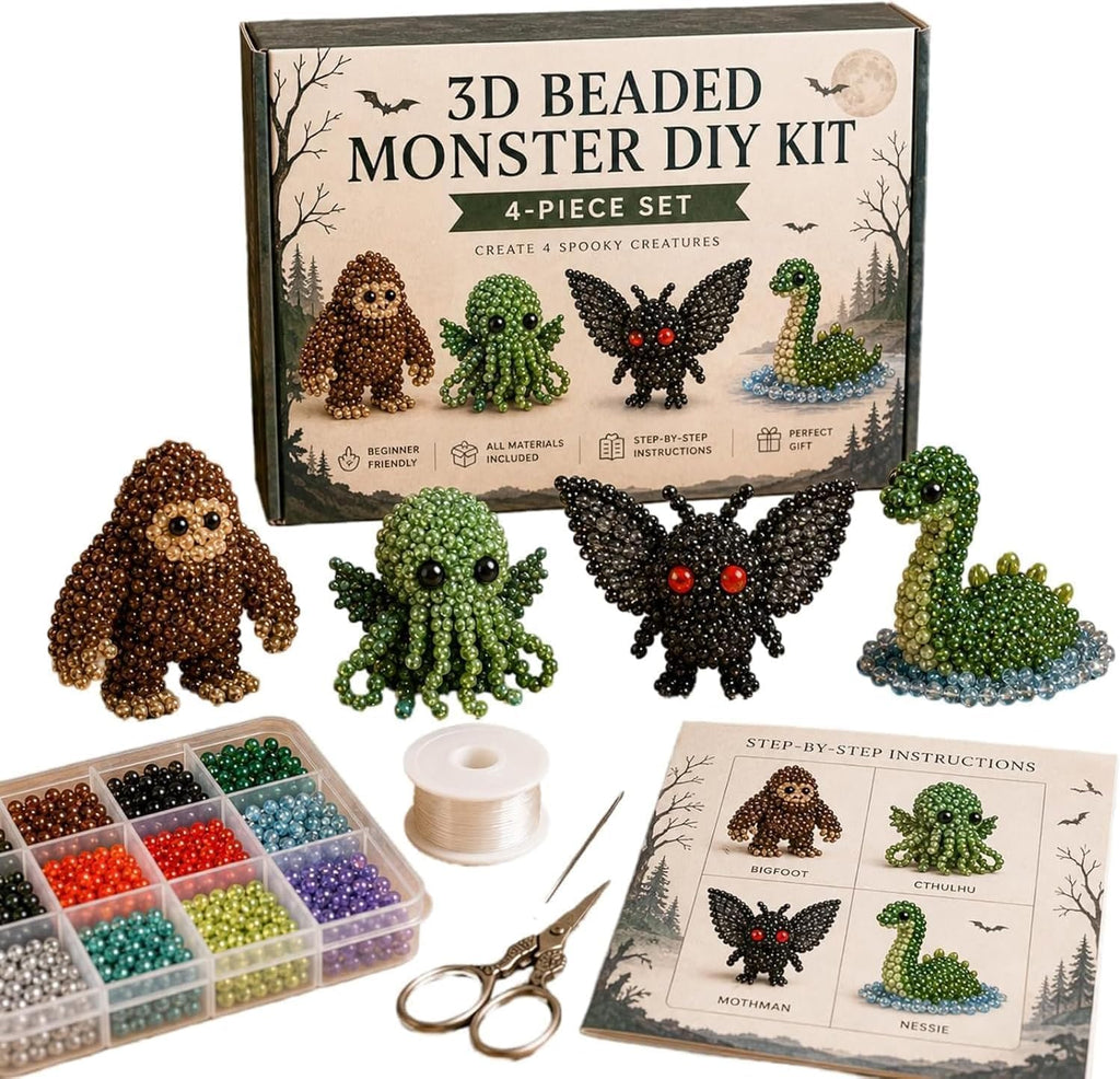Tiny 3D Beaded Animal DIY Kit – Cute Animal Beading Craft Set