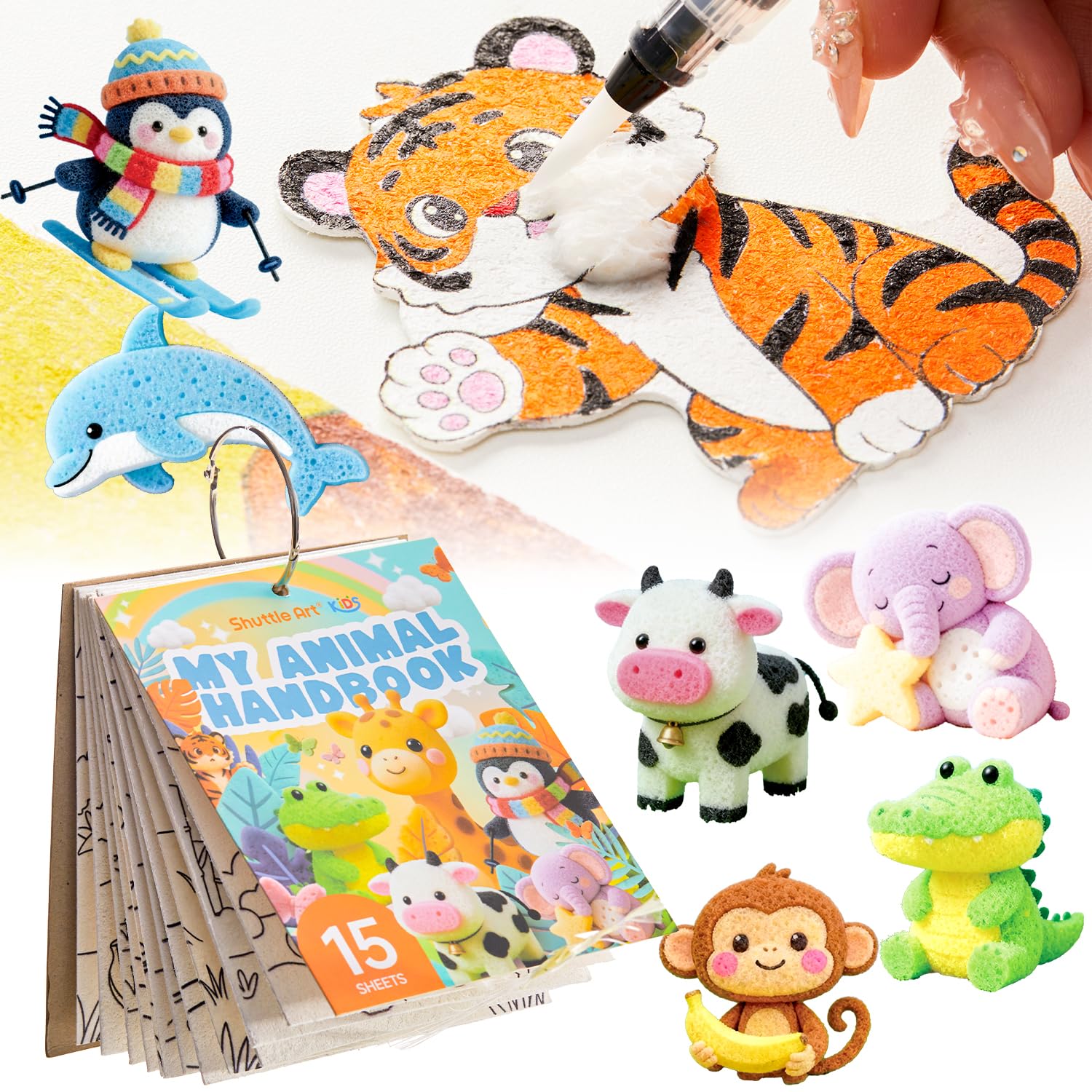 44PCS Magic 3D Foam Texture Painting Kit