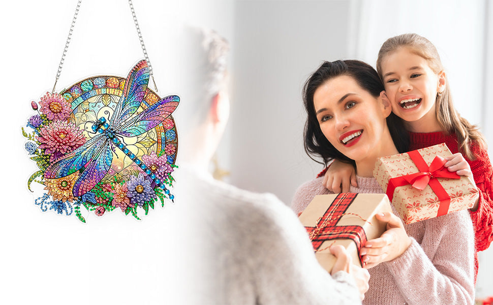 Dragonfly Diamond Art Hanging Ornament Kits