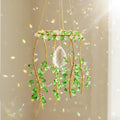 Crystal Suncatcher for Window – Boho Plant & Rainbow Decor