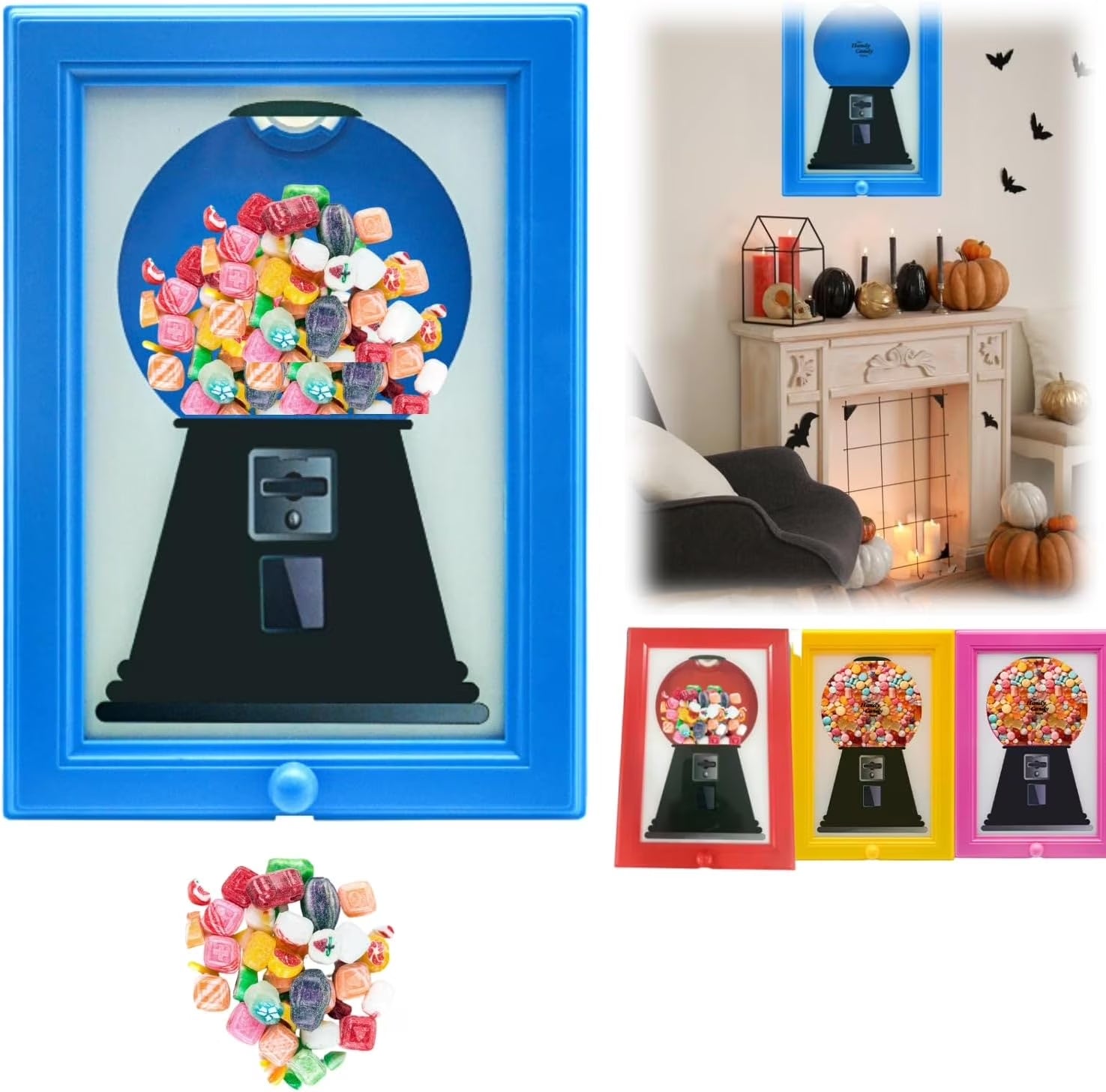 Candy Dispenser Picture Frame – Wall Hanging Snack Machine