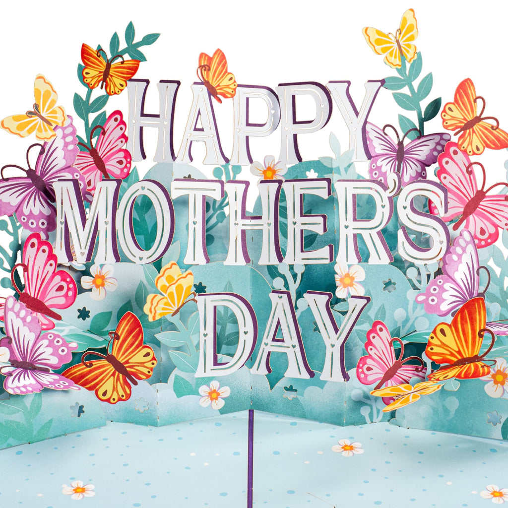 Happy Mother’s Day 3D Pop-Up Card – Surprise Gift Card with Note Tag