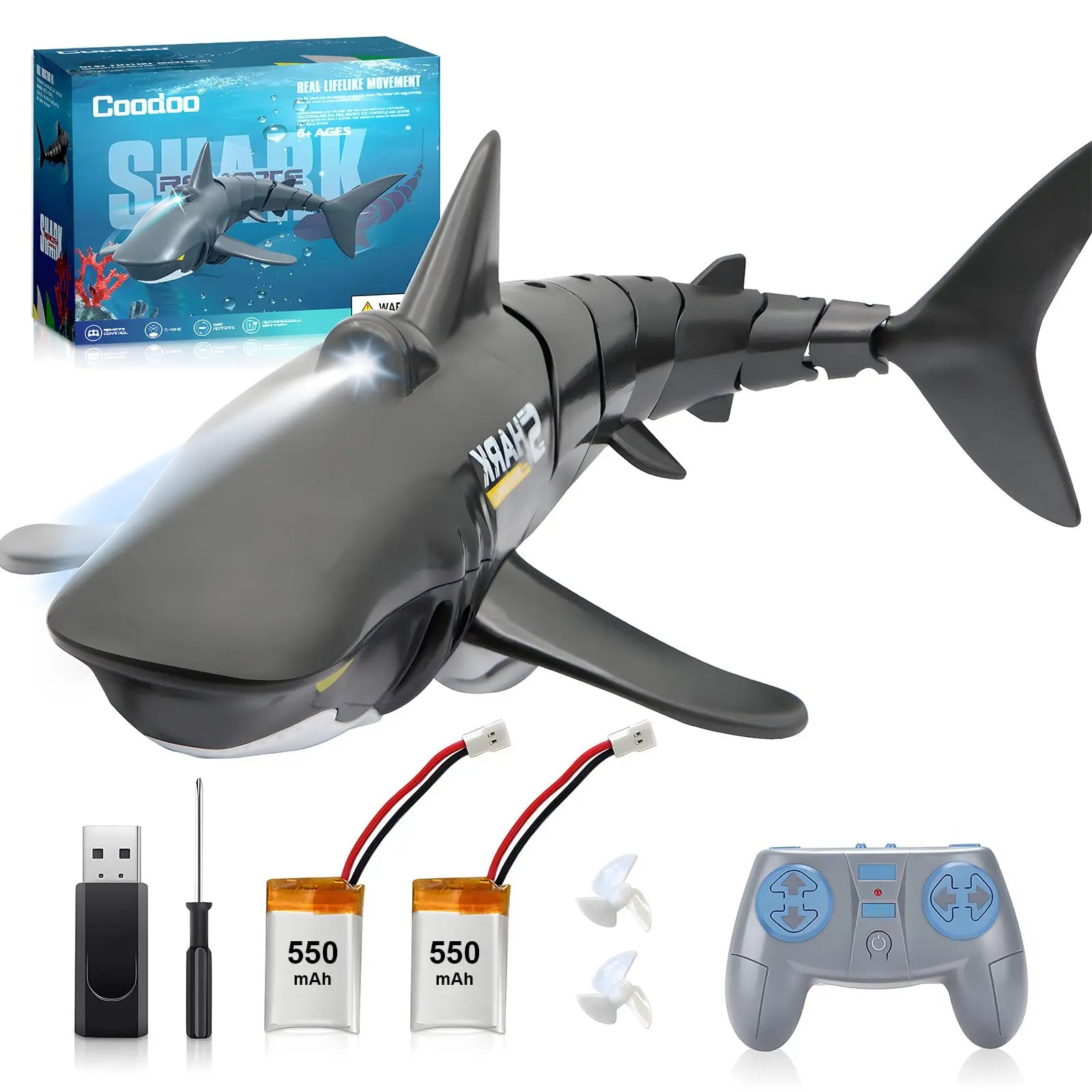 Remote Control Shark Toy – Realistic Swimming RC Fish for Pool & Lake