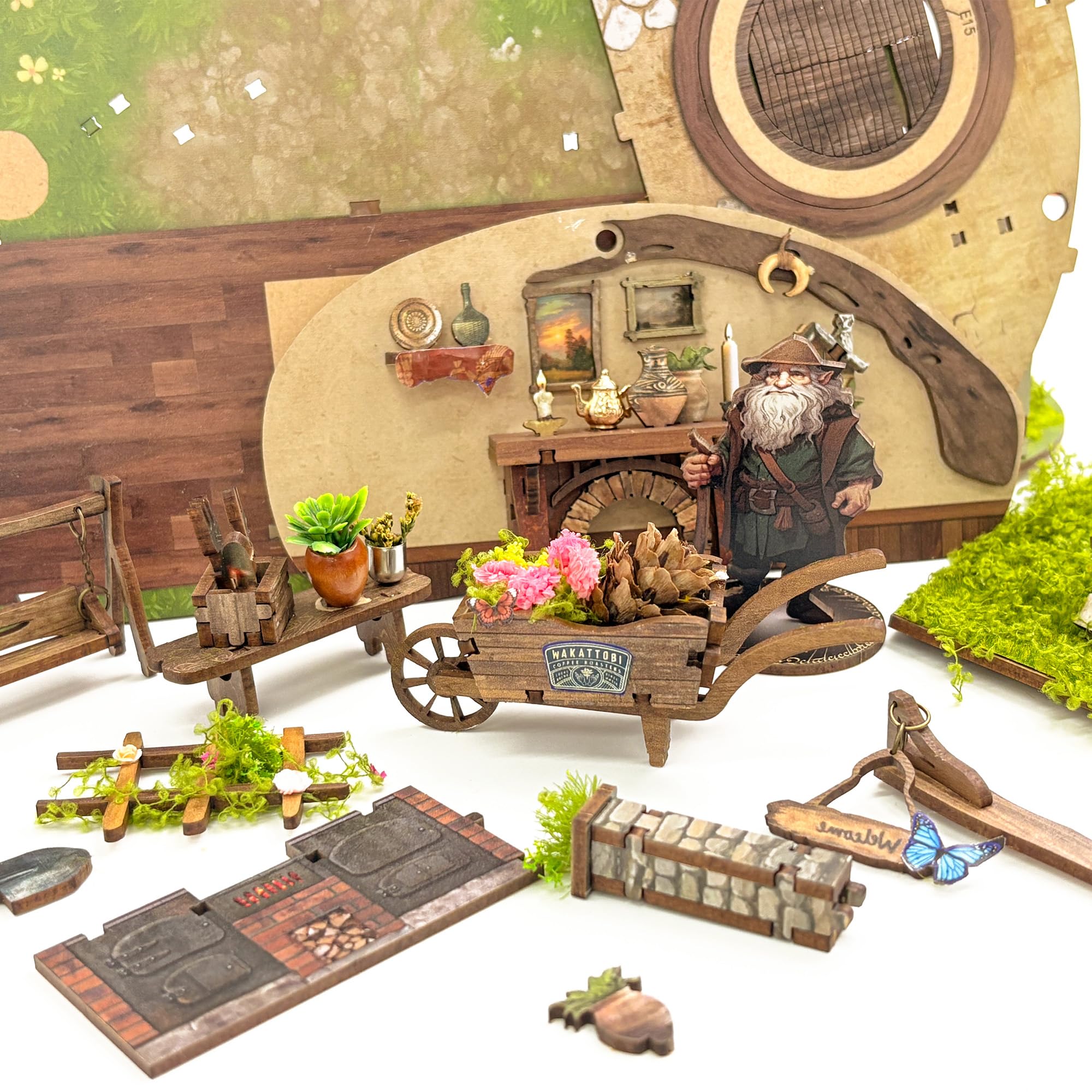 Magic Ring House Book Nook Kit – 3D Wooden Miniature DIY Decor